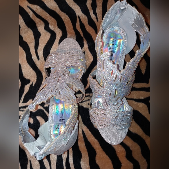 Enzo Romeo sparkle rhinestone heels NWOT size 7 - Picture 4 of 5